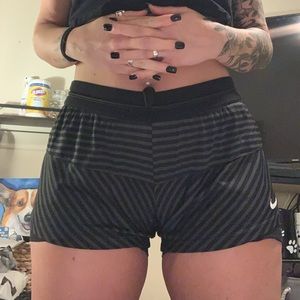 Black Striped Nike Shorts Size L